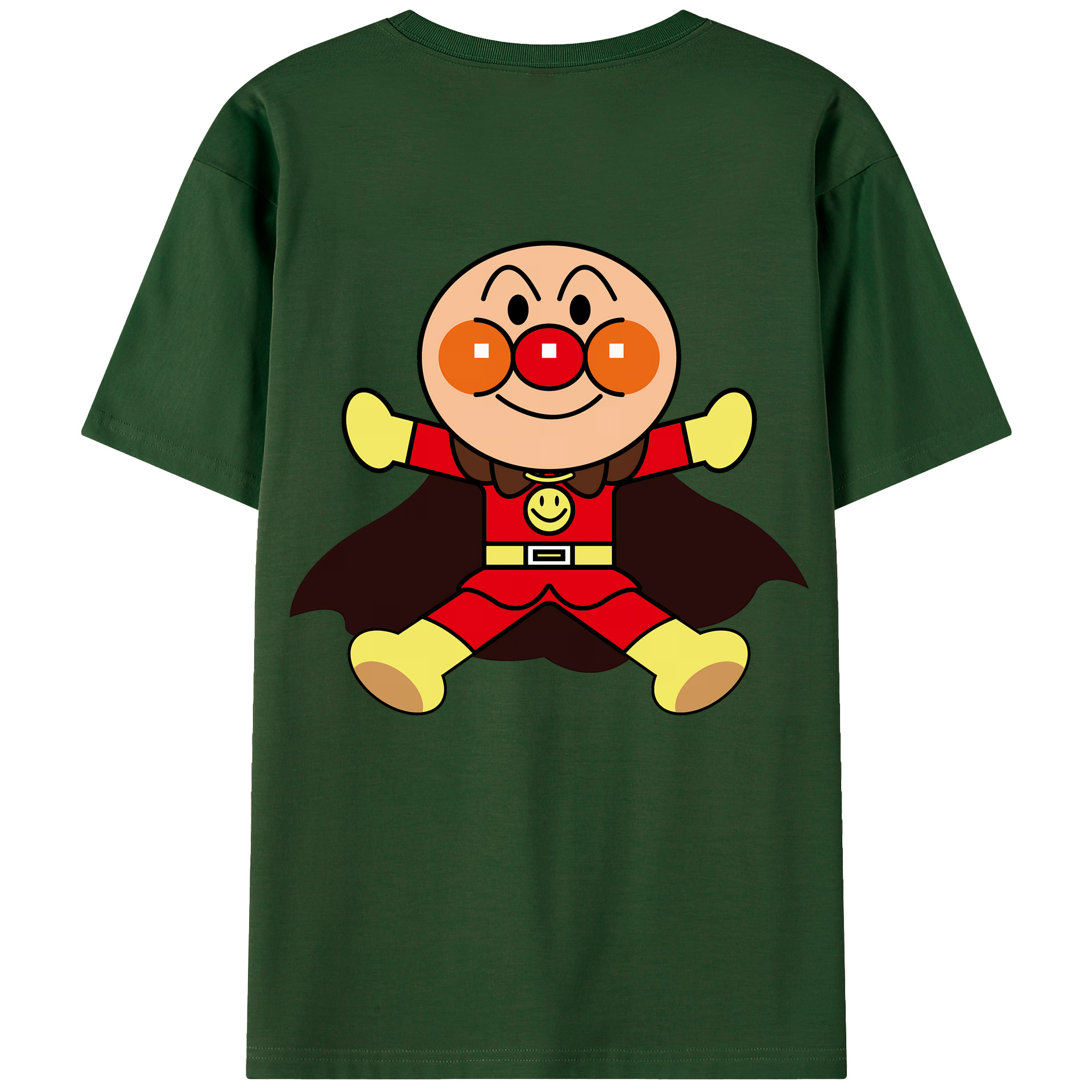 （画像用） アンパンマン Anpanman 綿100％半袖Tシャツ（背面プリント）